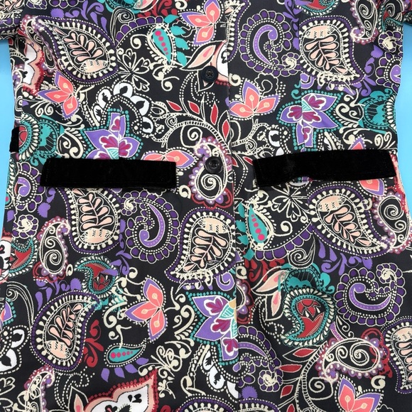 Colorful Paisley Long Sleeve Jacket Size XL - Picture 3 of 15